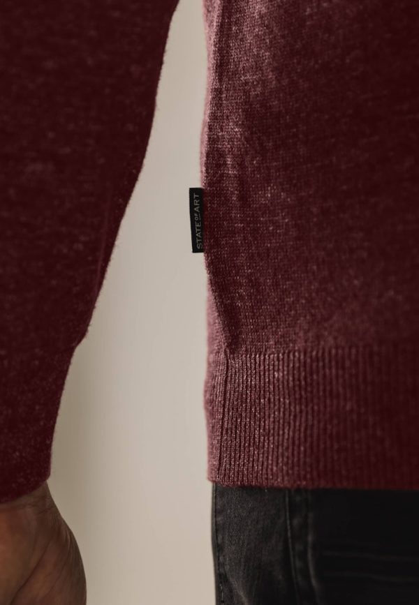 STATE OF ART PULLOVER, V-NECK PLAIN - Afbeelding 4