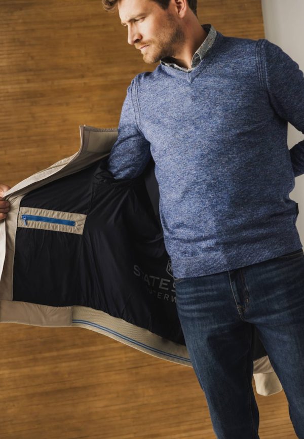 STATE OF ART PULLOVER, V-NECK PLAIN - Afbeelding 4