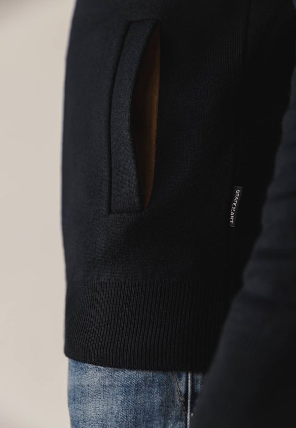 STATE OF ART VEST, CARDIGAN PLAIN ZIP - Afbeelding 5