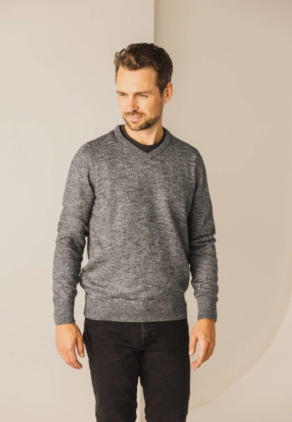 STATE OF ART PULLOVER, V-NECK PLAIN