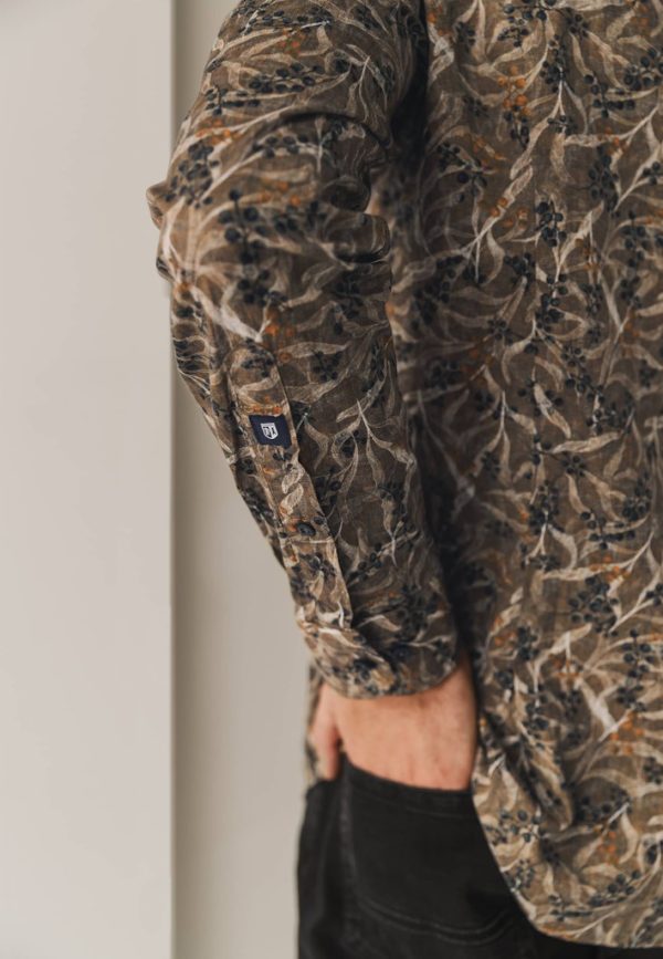 STATE OF ART SHIRT, PRINTED POPLIN - Afbeelding 4