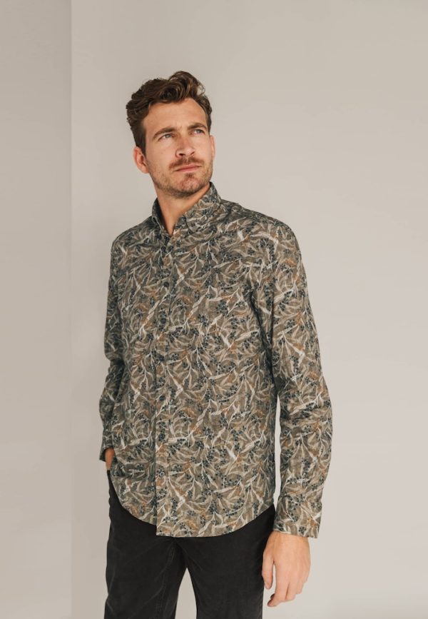 STATE OF ART SHIRT, PRINTED POPLIN