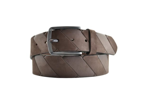 6 ROAD RIEMEN, CEINTUUR BICOLOR NUBUCK LUXE