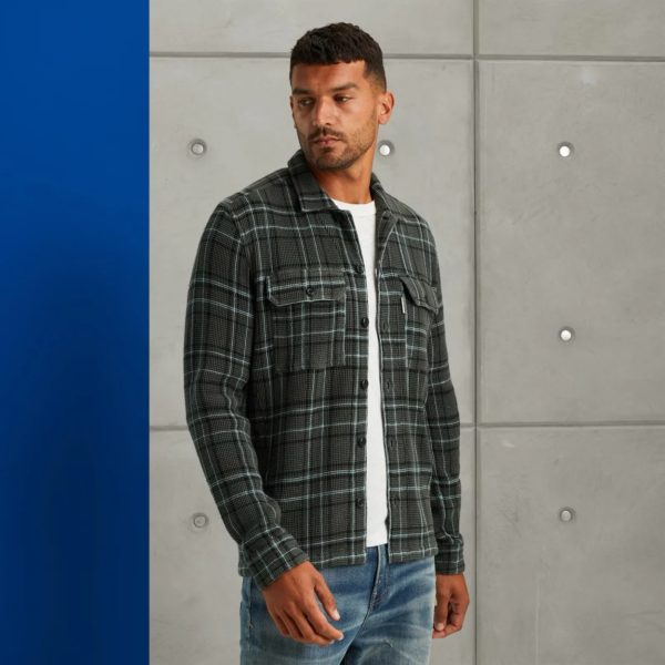 CAST IRON OVERSHIRT, YD CHECK REGULAR FIT