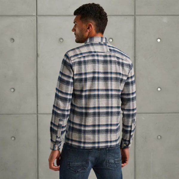 CAST IRON OVERSHIRT, MOULINE CHECK BRUSH REGULAR FIT - Afbeelding 2