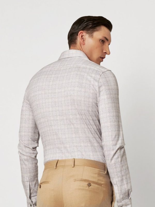 DESOTO LUXURY SHIRTS, CHECKED JERSEY - Afbeelding 2