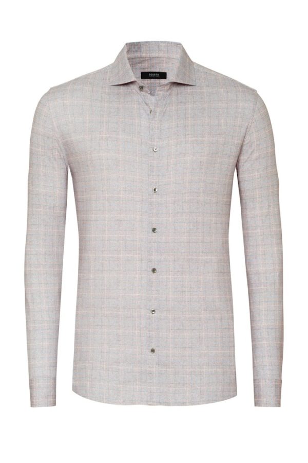 DESOTO LUXURY SHIRTS, CHECKED JERSEY - Afbeelding 5