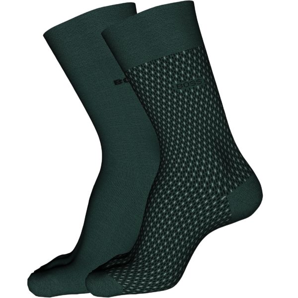 HUGO BOSS BLACK SOCKS, 2P RS MINIPATTERN