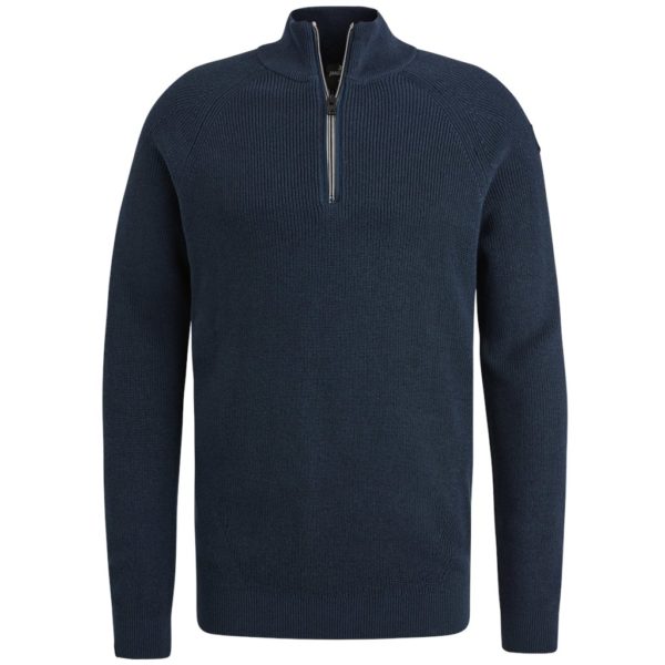 VANGUARD KNITWEAR, HALF ZIP COTTON MODAL