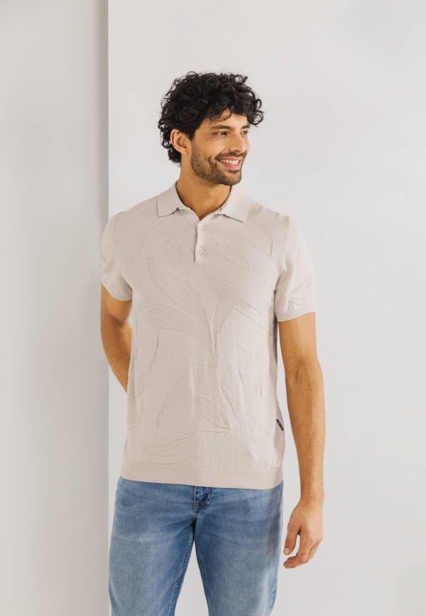 STATE OF ART POLO, KNITTED SS