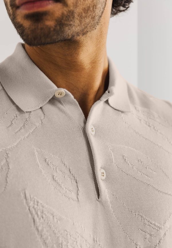 STATE OF ART POLO, KNITTED SS - Afbeelding 4