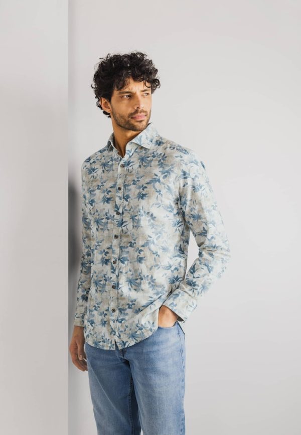 STATE OF ART SHIRT, LONGSLEEVE PRINT STRUCTURE