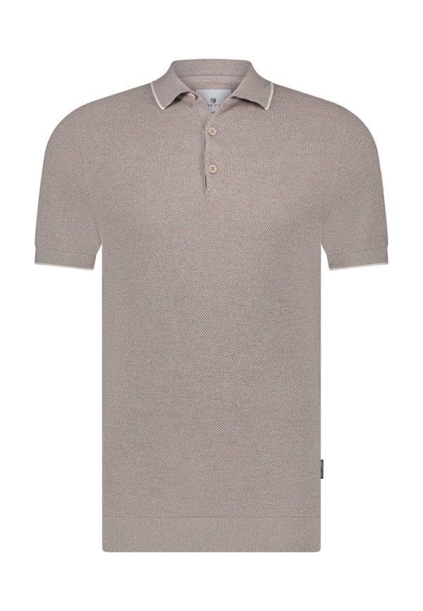 STATE OF ART POLO, KNITTED SS - Afbeelding 6