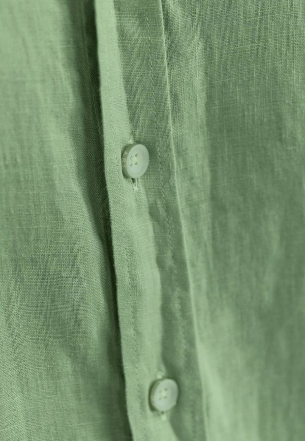 STATE OF ART SHIRT, LONGSLEEVE PLAIN LINEN - Afbeelding 5