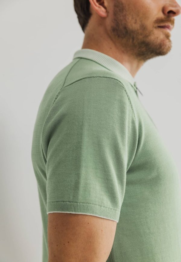 STATE OF ART POLO, KNITTED SS - Afbeelding 5