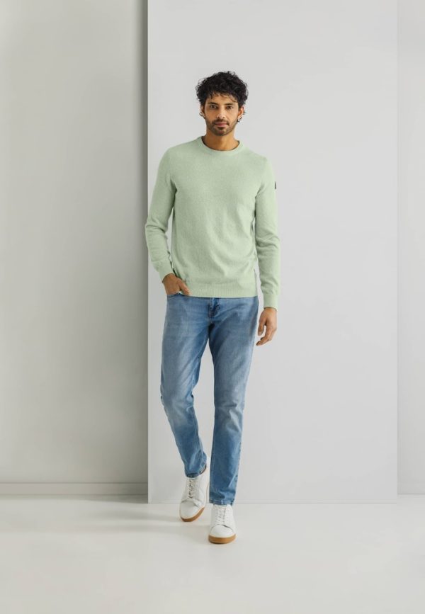 STATE OF ART KNITWEAR, PULLOVER CREW NECK PLAIN - Afbeelding 3