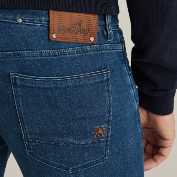 VANGUARD JEANS, V7 RIDER WHALE BLUE WASH - Afbeelding 4