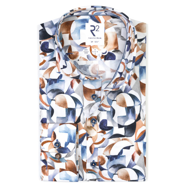 R2 AMSTERDAM SHIRT, PRINTED JERSEY