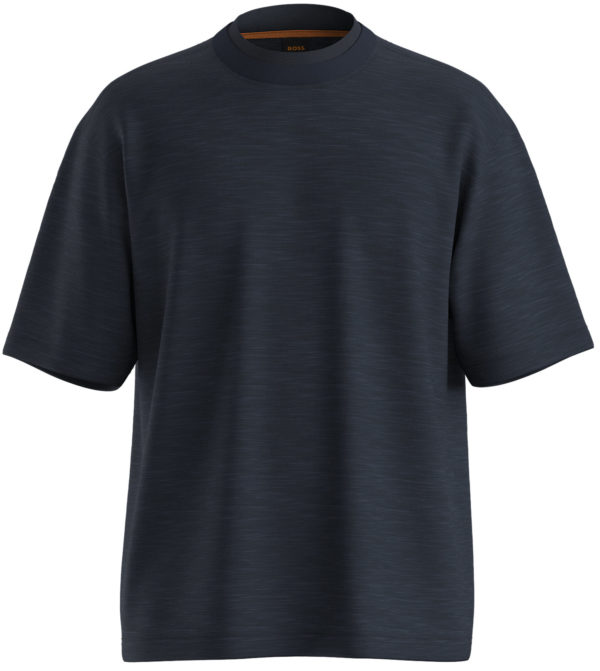 HUGO BOSS ORANGE T-SHIRT, TE_DOUBLECOLLAR