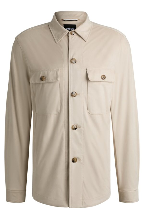 HUGO BOSS BLACK OVERSHIRT, C-CARPER-OS-244