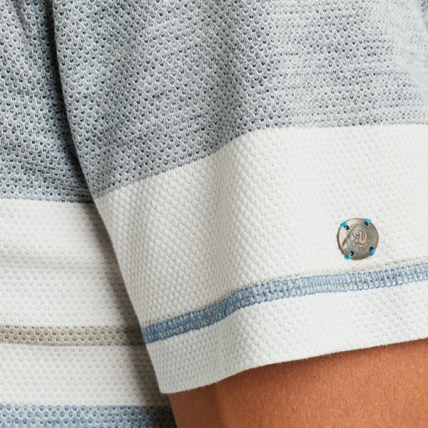 CAST IRON T-SHIRT, REHGULAR FIT POPCORN STRIPE - Afbeelding 4