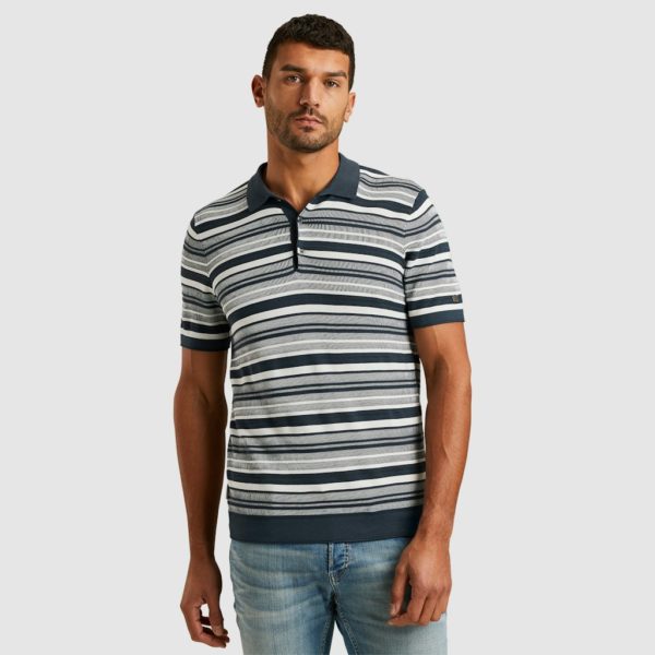 CAST IRON POLO, SHORT SLEEVE COTTON MODAL