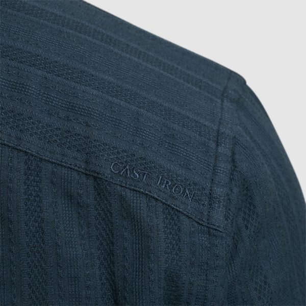CAST IRON OVERSHIRT, STRUCTURE STRIPE SHIRT JACKET - Afbeelding 5