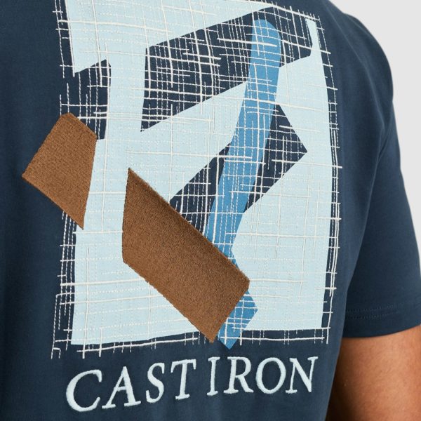 CAST IRON T-SHIRT, HEAVY JERSEY PEACHED - Afbeelding 4