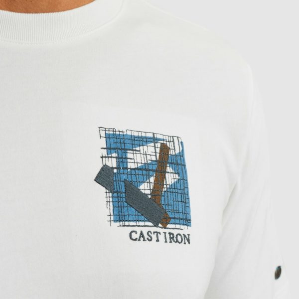 CAST IRON T-SHIRT, HEAVY JERSEY PEACHED - Afbeelding 4