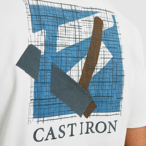 CAST IRON T-SHIRT, HEAVY JERSEY PEACHED - Afbeelding 5