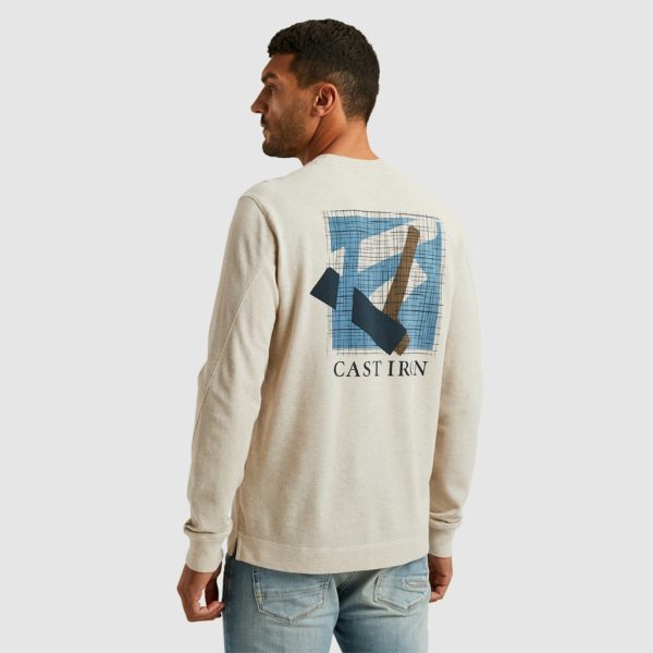 CAST IRON LONGSLEEVE, REGULAR FIT POPCORN BACK ART - Afbeelding 2