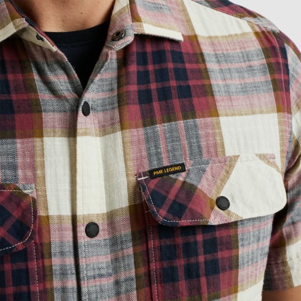 PME-Legend SHIRT, CTN SLUB HERRINGBONE CHECK ESBEN - Afbeelding 4