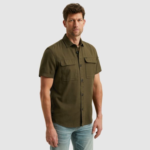 PME-Legend SHIRT, CTN SLUB CARGO BRNT - Afbeelding 2