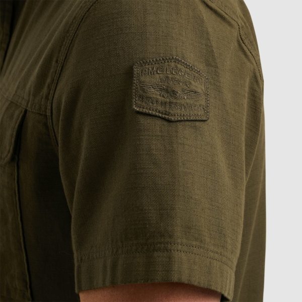 PME-Legend SHIRT, CTN SLUB CARGO BRNT - Afbeelding 6