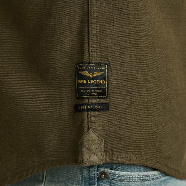 PME-Legend SHIRT, CTN SLUB CARGO BRNT - Afbeelding 5