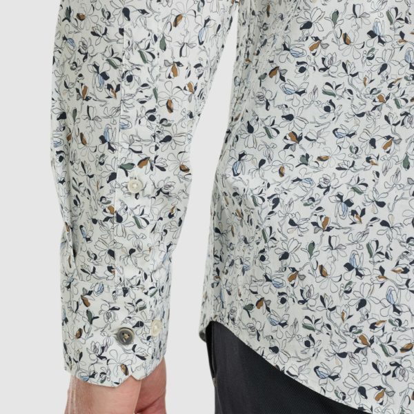 VANGUARD SHIRT, PRINT FLOWERS AND LEAVES - Afbeelding 5