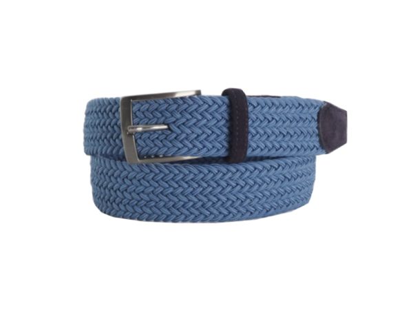 6 ROAD RIEMEN, VLECHT STRETCH SUEDE