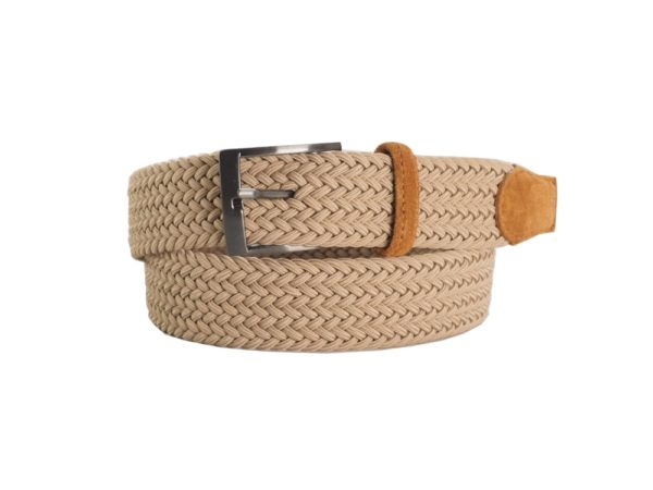 6 ROAD RIEMEN, VLECHT STRETCH SUEDE