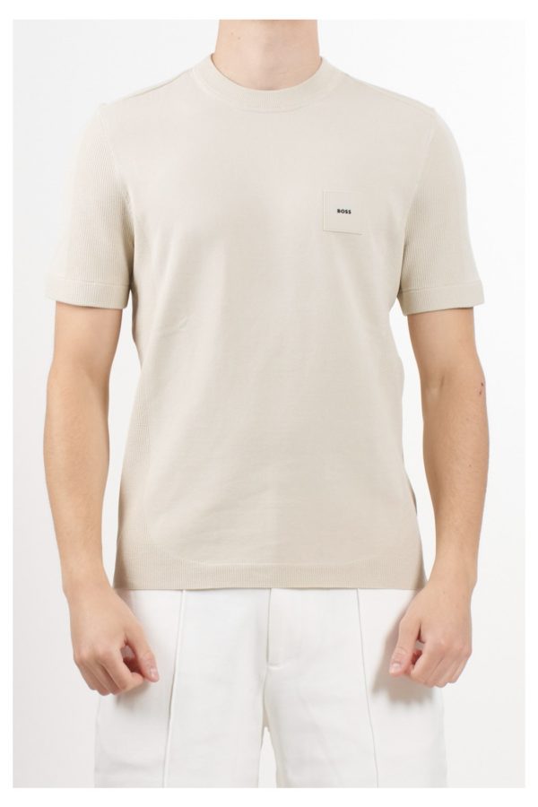 HUGO BOSS GREEN T-SHIRT, K_RIB