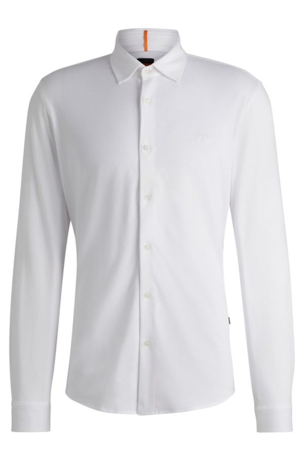HUGO BOSS ORANGE SHIRT, MYSOFT