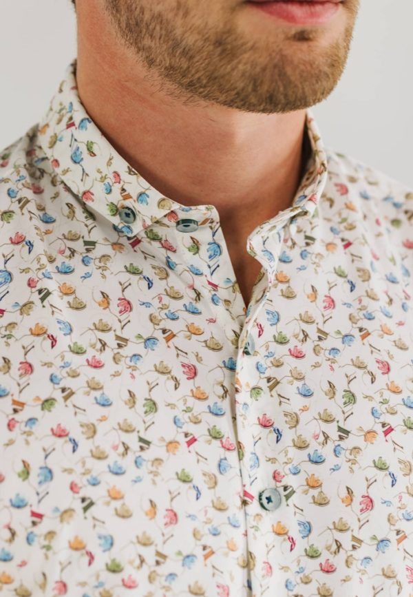 STATE OF ART SHIRT, SS PRINTED TWILL - Afbeelding 4