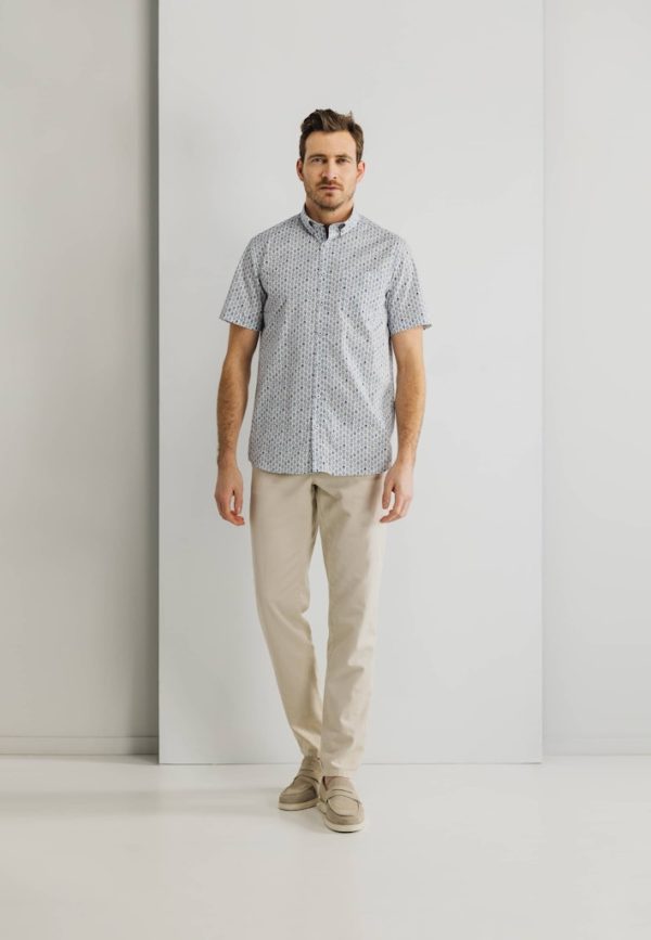 STATE OF ART SHIRT, SS PRINTED POPLIN - Afbeelding 3