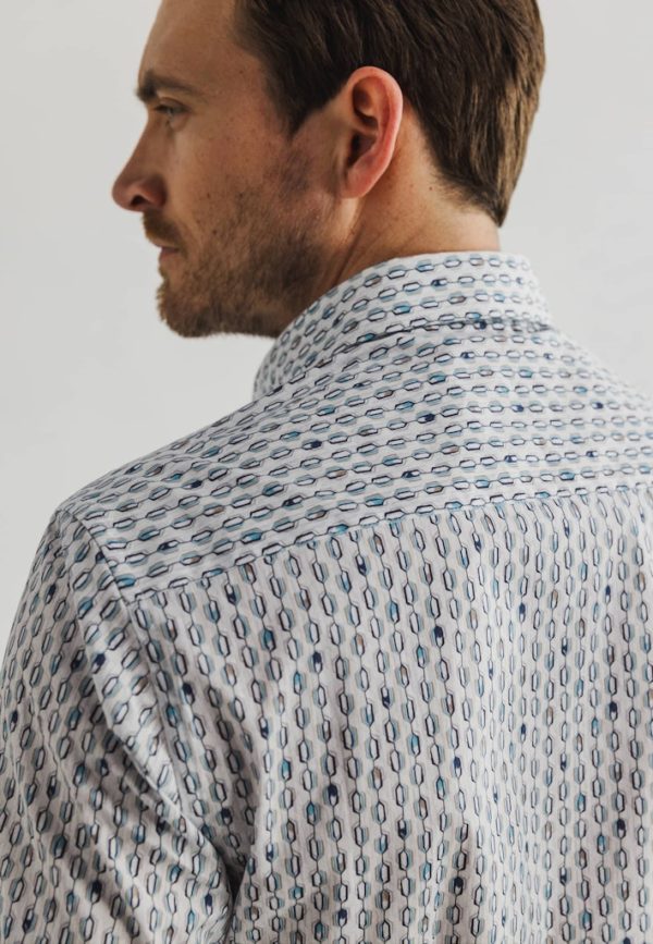 STATE OF ART SHIRT, SS PRINTED POPLIN - Afbeelding 7