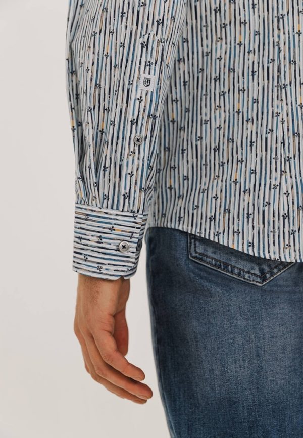 STATE OF ART SHIRT, LONGSLEEVE STRIPED POPLIN - Afbeelding 5