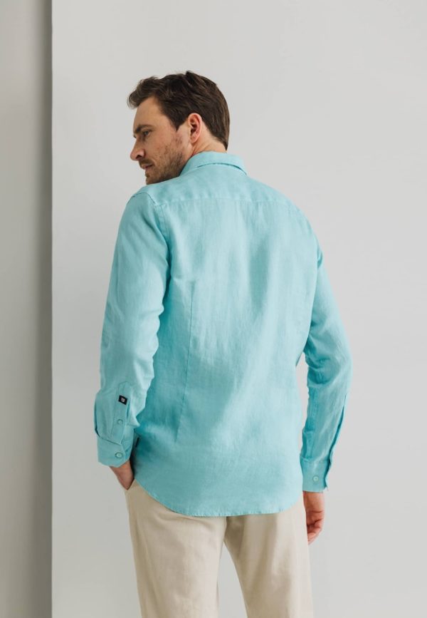 STATE OF ART SHIRT, LS PLAIN LINEN - Afbeelding 2