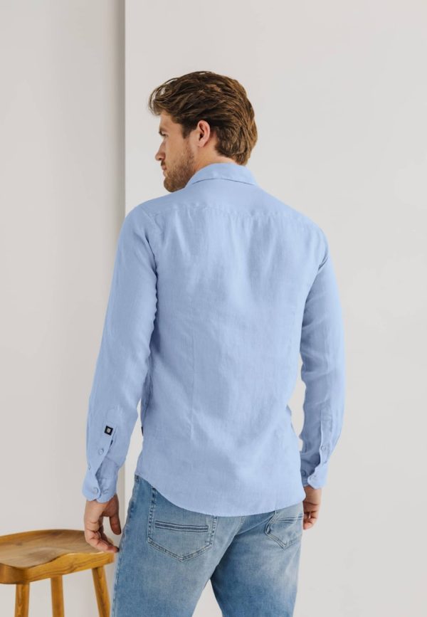 STATE OF ART SHIRT, LS PLAIN LINEN - Afbeelding 5