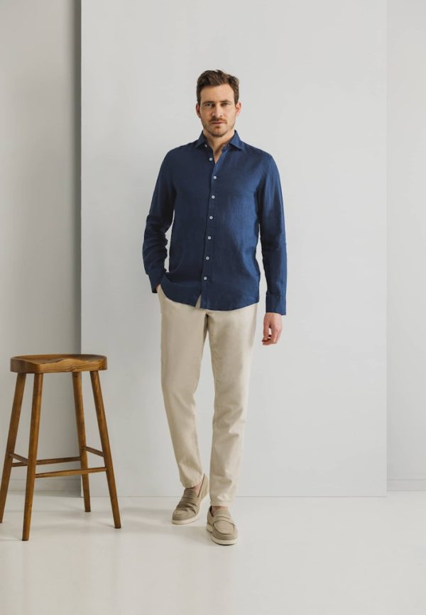 STATE OF ART SHIRT, LS PLAIN LINEN - Afbeelding 3