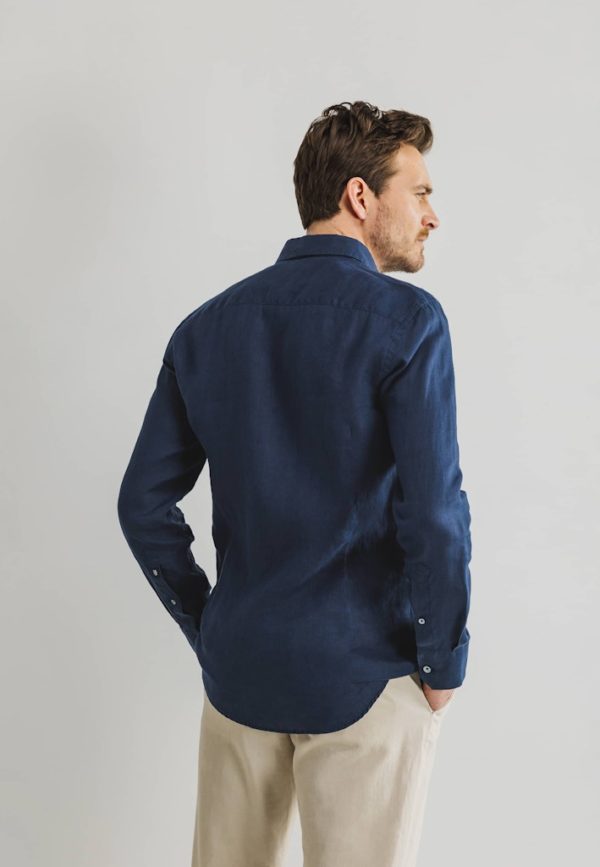 STATE OF ART SHIRT, LS PLAIN LINEN - Afbeelding 2