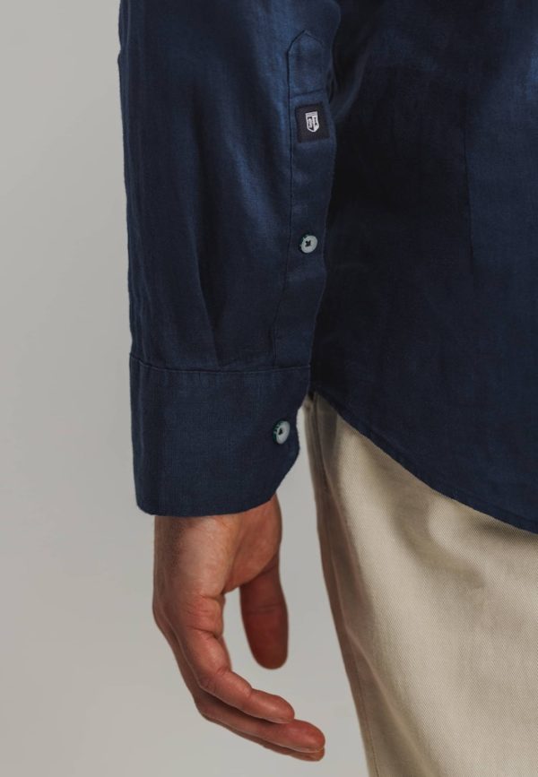 STATE OF ART SHIRT, LS PLAIN LINEN - Afbeelding 6