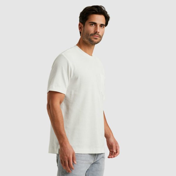 CAST IRON T-SHIRT, REGULAR FIT IRREGULAR WAFFLE - Afbeelding 3